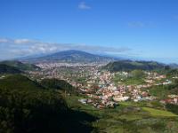 Mirador de Jardina Ausblick auf La Laguna - Anaga Gebirge
